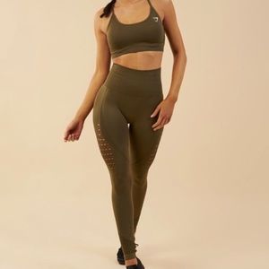 Gymshark Energy Seamless leggings -Olive Green